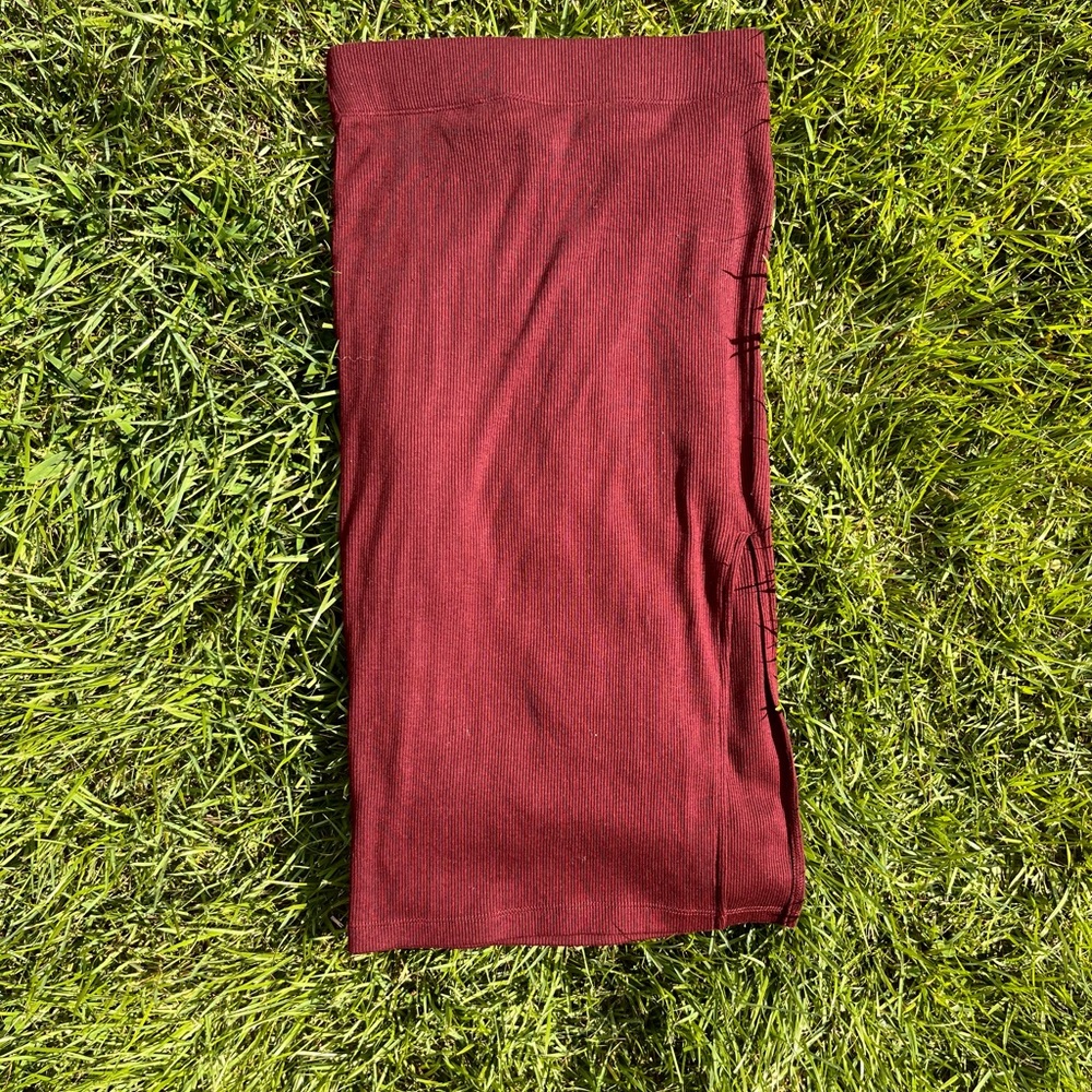 Pencil midi skirt